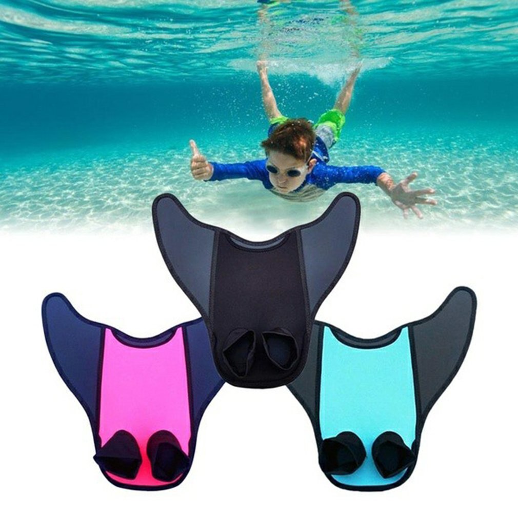 Mermaid Swimming Fins Duck Flippers Rubber Short Swim Fins Universal Size Adjustable Fins Neutral Flippers