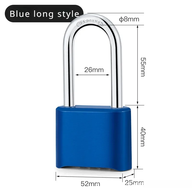 4-Digit Number Combination Padlock Waterproof Strong Hardened Suitable for Indoor Outdoor Fence Door Sturdy Password Code Locks: Silver