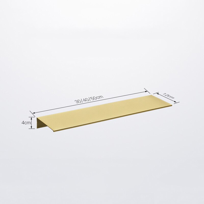 Étagère murale en aluminium brossé pour shampoing et cosmétiques, 30-50cm, pour salle de bain, toilette, cuisine, accessoires pour la maison