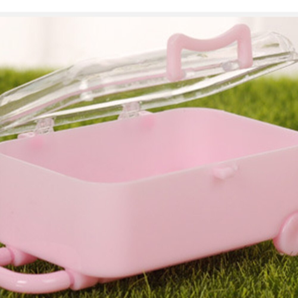 12pcs Mini Cute Party Favors Wedding Birthday Candy Box Suitcase Shape With Handle Baby Shower Portable Lightweight