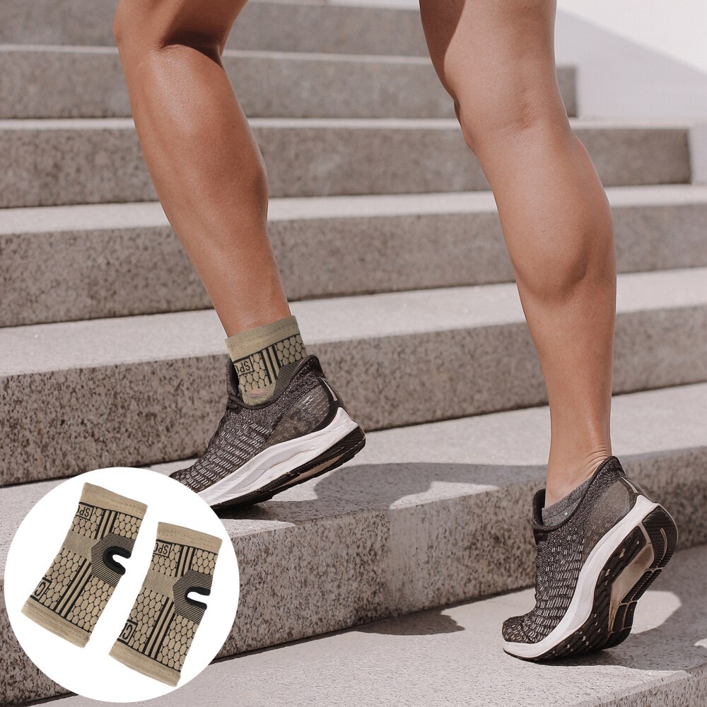 2 Stuks Man Vrouw Mode Sport Enkel Protector Gebreide Enkel Zorg Mouw Voor Oefenen Running Fitness Basketbal (Gratis Size ski