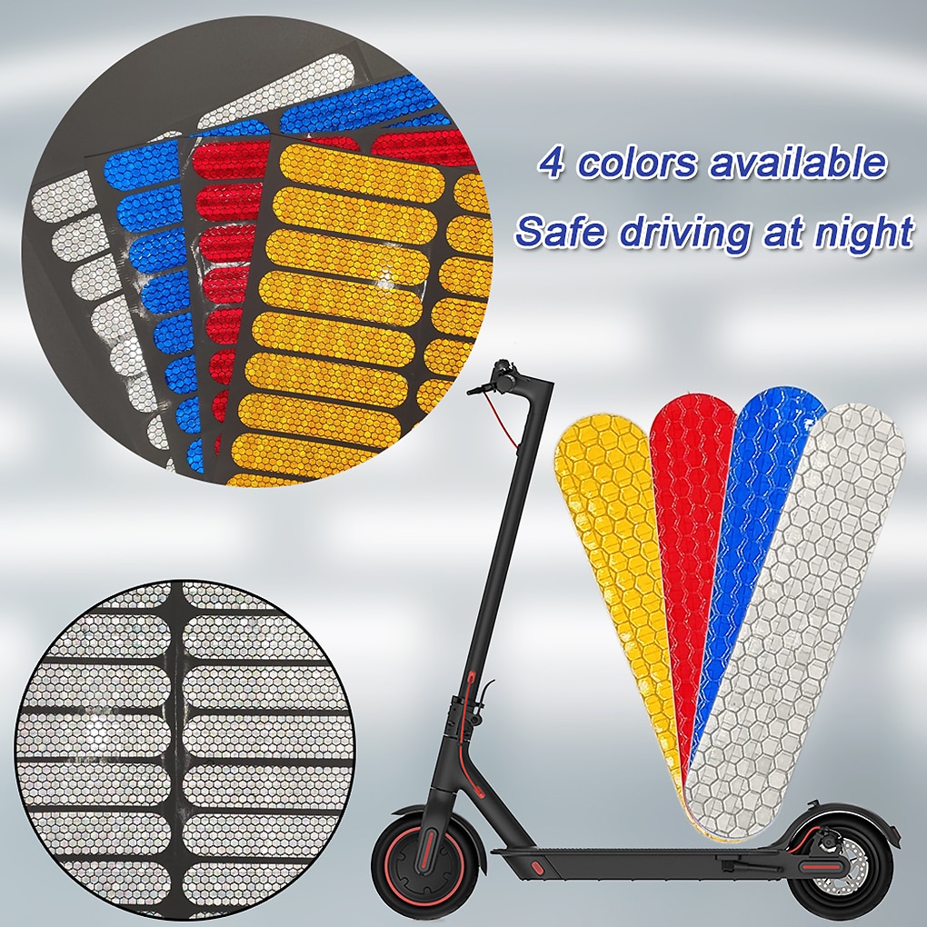 Nuovo 20 pezzi Scooter elettrico parti di Skateboard adesivi notte decalcomanie riflettenti protettive per accessori Ninebot MAX G30 M365
