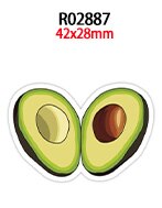 Platte avocado hars accessoires 30 stuks/lot diy decoratie knutselen  r0286 r0287 r0288: R02887