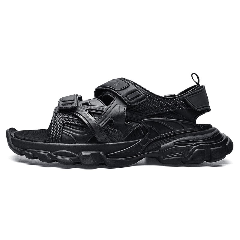 Sandales de plage pour hommes et femmes, chaussures d&#39;été plates, antidérapantes, , , pour Couple: Black / 40