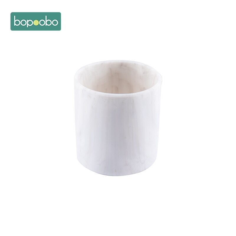 10 stuks baby siliconen beker voedselveilige siliconen voedingsbeker baby peuter kinderen servies drinkbeker bpa-vrij hittebestendig: Marmeren beker
