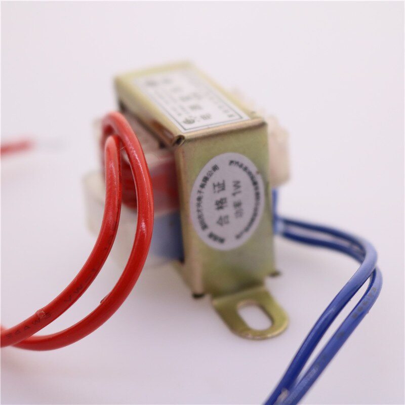 Mini transformador de 1 pieza, 1W, reductor de Ac220v a CA, Motor único de 12v CA, transformador de núcleo de cobre de 90mA