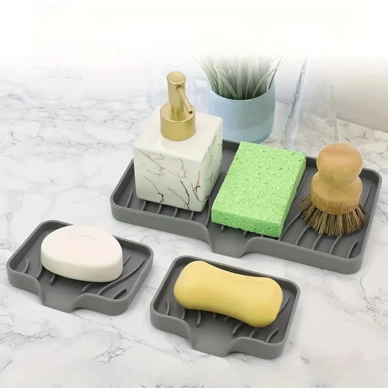 Portaoggetti per lavello in acciaio inossidabile, organizer cucina
