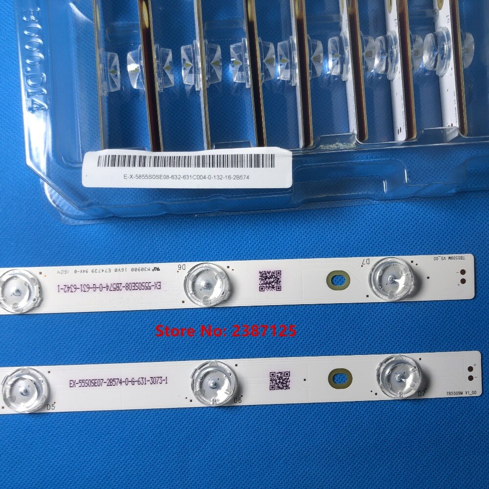8 PCS 100% Full LED backlight strip A rray for tx-... – Grandado