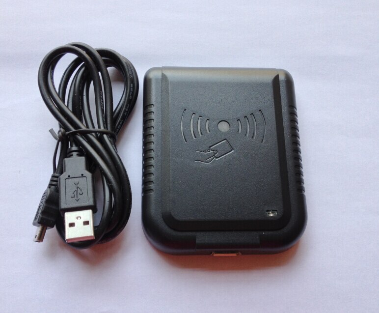 125Khz RFID Card Reader Proximity Sensor USB EM4100 Cards Adjustable Formats Reader + 2 Pcs RFID Access EM ID Cards