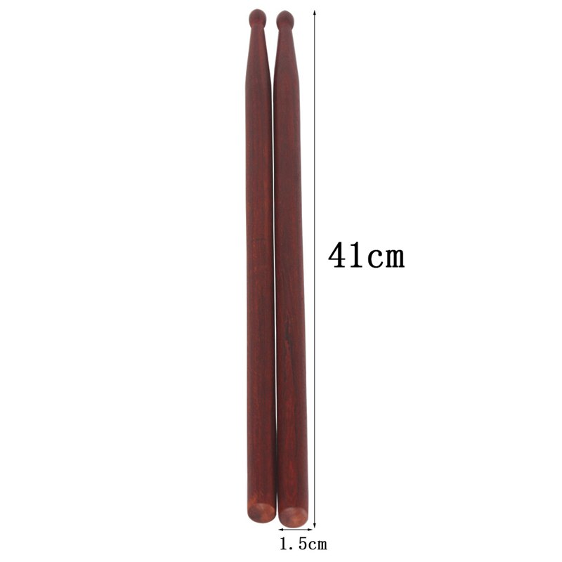 2 Stuks Lichtgewicht Drum Sticks Rood Hout Muziekinstrumenten Drum Sticks Percussie Accessoires: Default Title