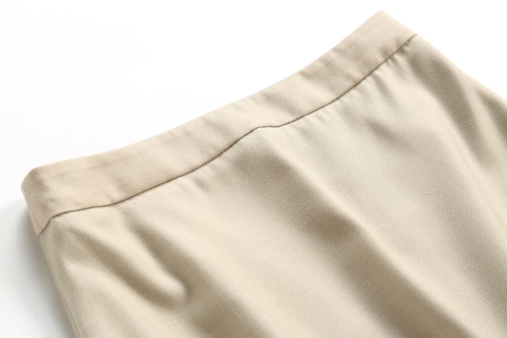 Conjuntos de 2 piezas para mujer, Top de media manga con cuello de solapa, bléiser OL, falda mediana de lujo, trajes de trabajo, primavera, verano y otoño,