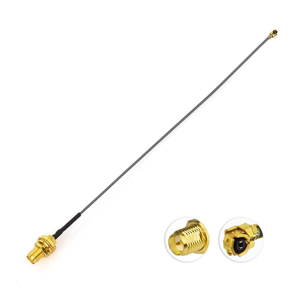 Superbat double bande WiFi 2.4 GHz 5 GHz 6dBi antenne RP-SMA et 15 cm IPX IPEX U. FL câble 2 ensemble