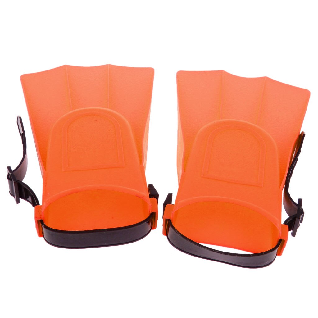 Unisex Adults Kids Foot Floating Rubber Swim Fins Swimming Flippers Training: Orange S