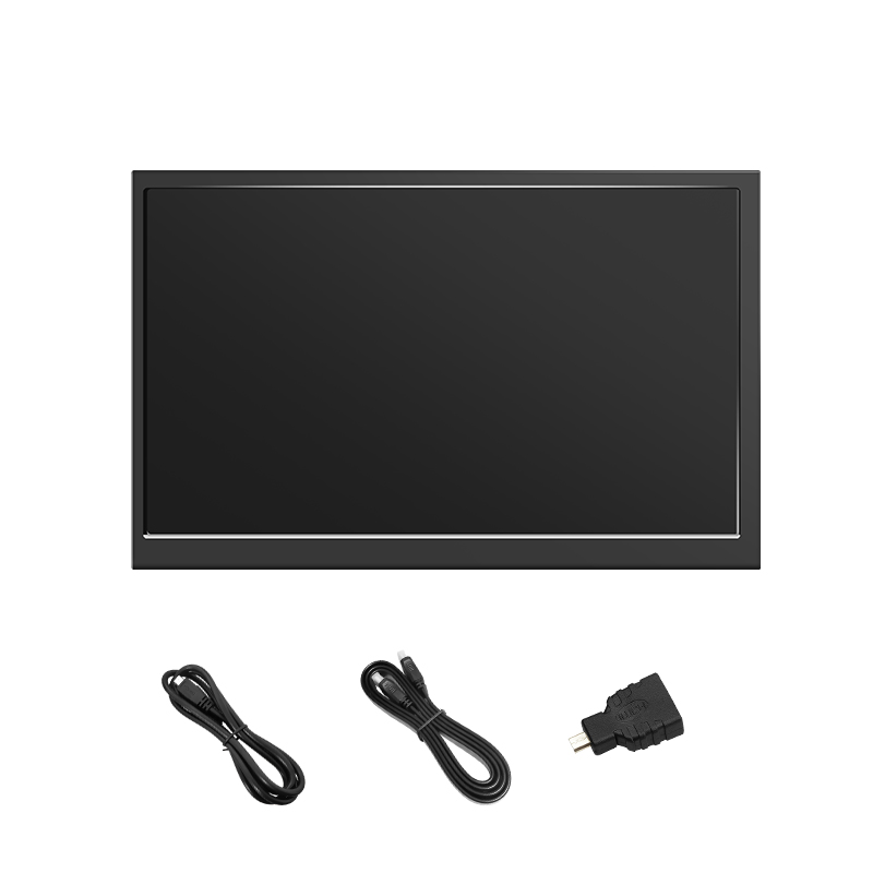 Écran compatible HDMI de 7 pouces pour Raspberry Pi 3B/3B +/4B/4B +/ZERO, Mini Module PC sans écran tactile, 1024x600 IPS, haute puissance: YELLOW