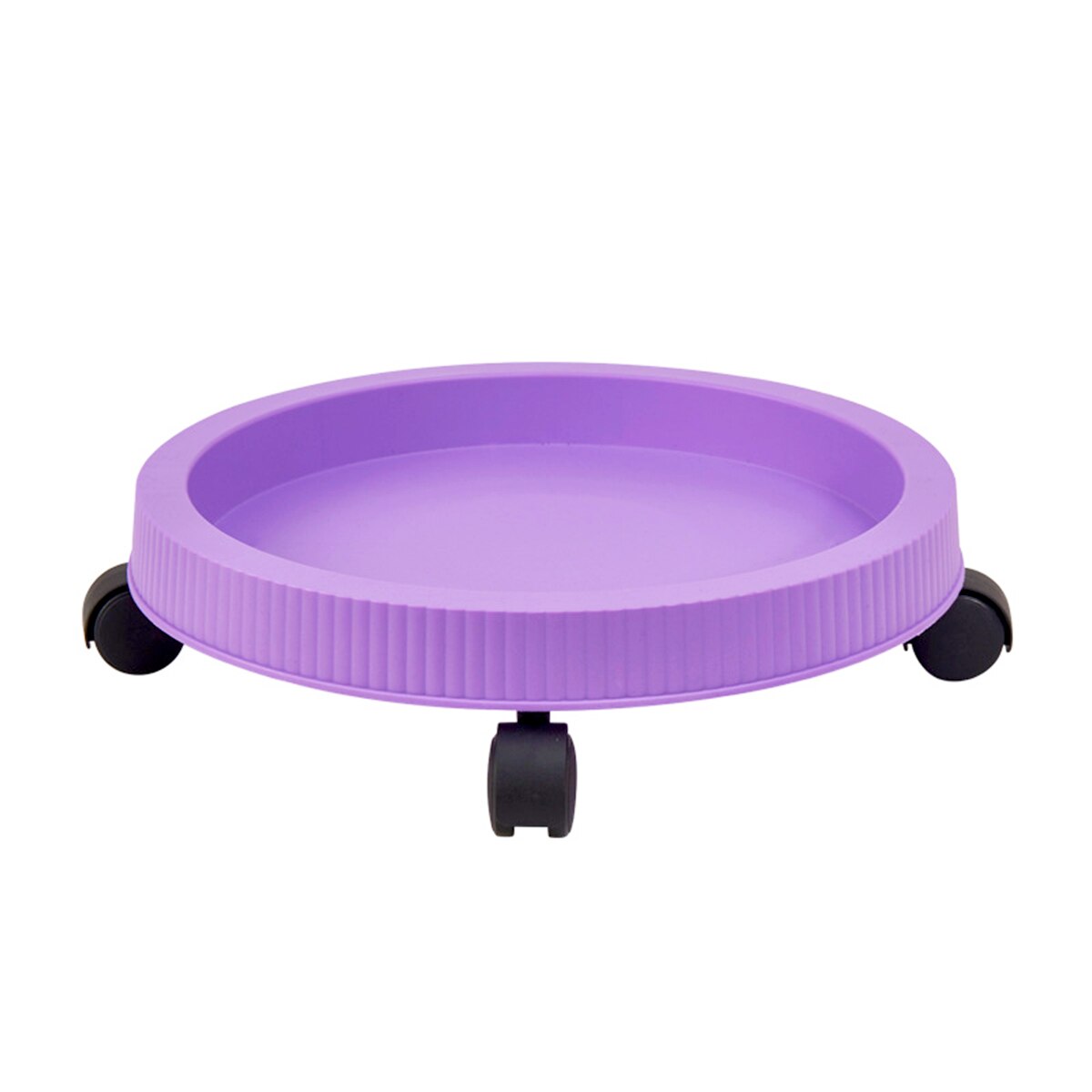 Vaso per fioriera per fragole vasi da fiori verticali impilabili in plastica vassoio per ruote universale supporto per piantine per piante per giardino domestico: Purple tray