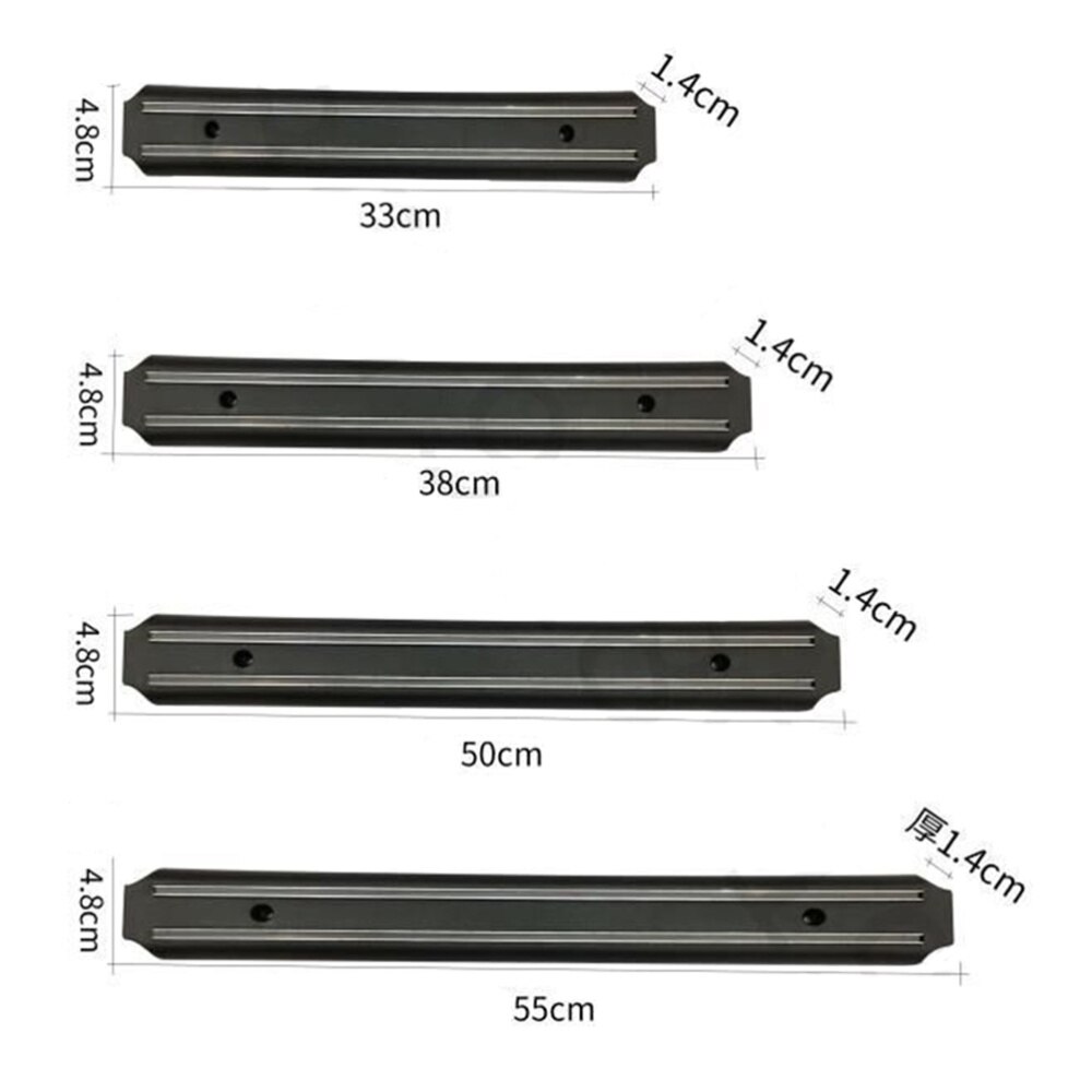 Krachtige Magnetische Strip Keuken Gereedschap Sterke Magnetische Houder (50Cm Zwart)