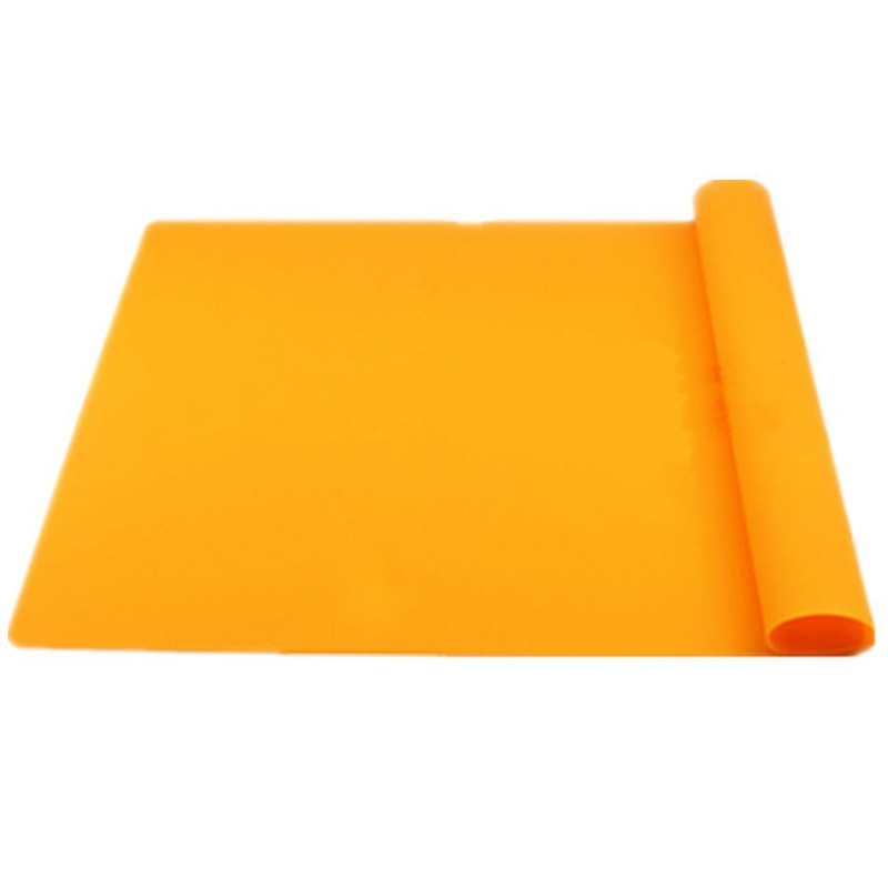 Siliconen Pad Mat Bakvormen Mat Siliconen Oven Warmte-isolatie Pad Cookies Matten Bakken Liner Non-stick Dikke Keuken Gereedschap: orange