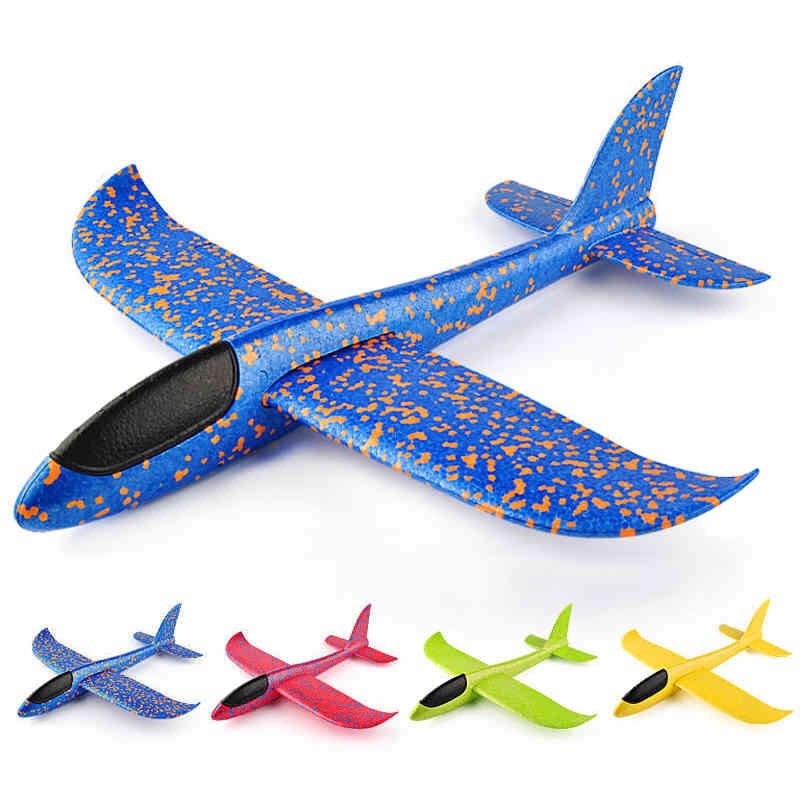 Hand Werfen Fliegen Segelflugzeug Flugzeuge Schaum Flugzeug Spielzeug Kinder Große Schaum Flugzeug 48 CM/38CM Hand Werfen Flugzeug outdoor Spielzeug für Kinder