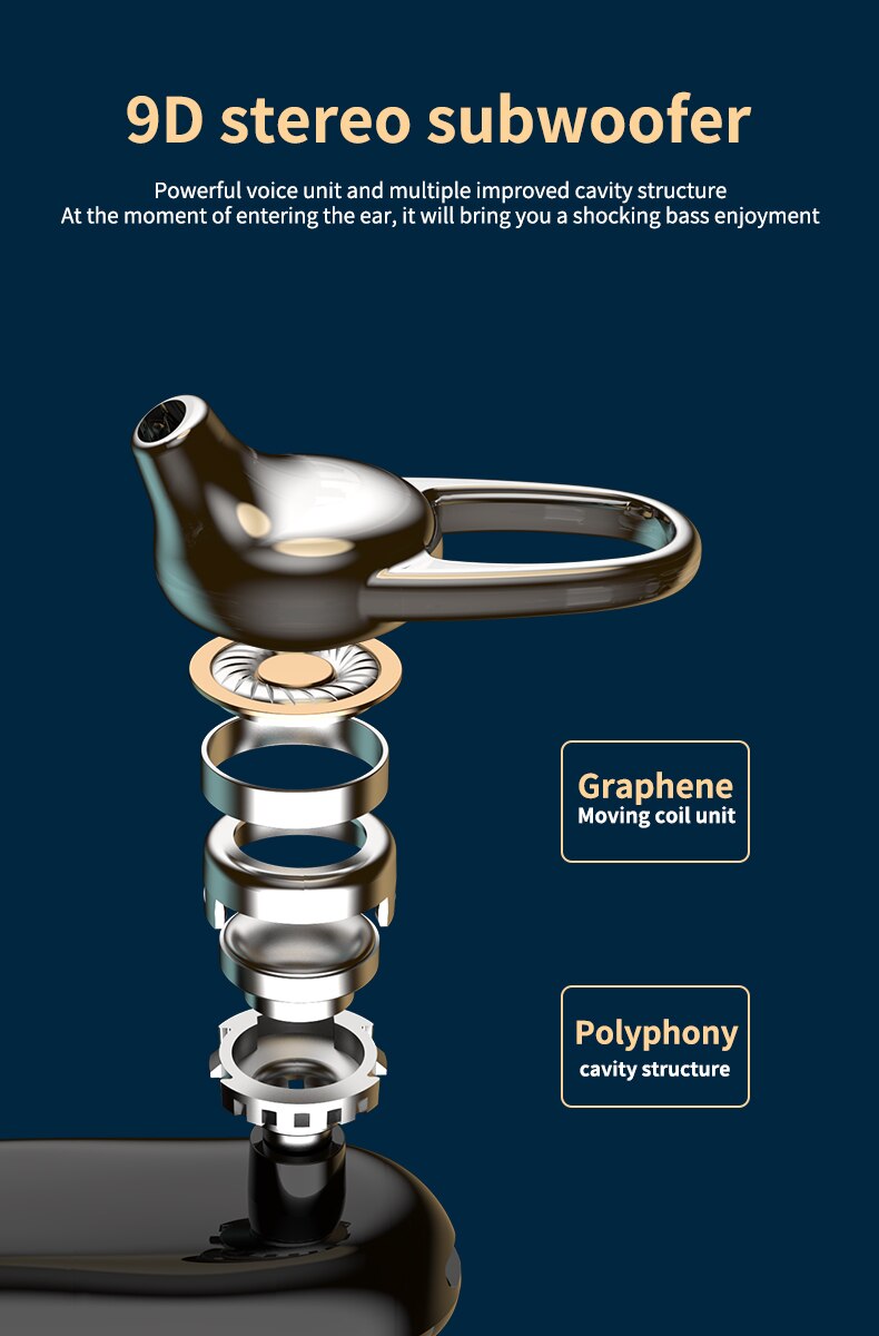 Oein  x8 bluetooth-headset, bluetooth 5.0 ohrhörer, freisprech-kopfhörer, mini-wireless-ohrhörer, ohrhörer für iphone und xiaomi