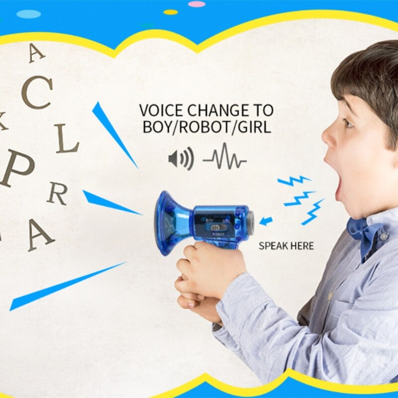 Divertente Multi Voice Changer amplificatore 3 diverse voci giocattolo divertente altoparlante regalo per bambini