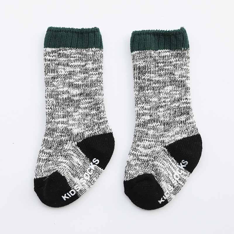 Knit Warm Baby Socks Soft Infant Toddler Newborn Socks neonato Winter Thicker Baby Girl Boy Long Socks Anti Slip Born Sock: 0-1Y  style 4