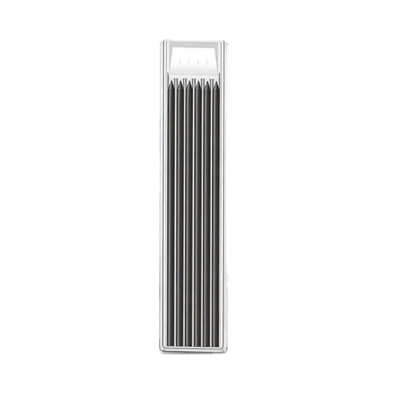Paquete de 4-1 lápices de carpintero sólidos con recambio, marcador de lápiz mecánico de Agujero profundo de punta larga de 40mm para construcción de carpintería: Morado