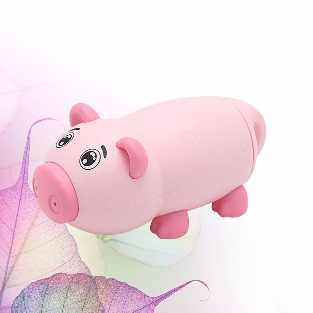 1Pc Lovely Pig Shaped Water Blaster Plastic Drawing Water Shooter Toy Summer Swimming Pool Beach Toy (Pink)