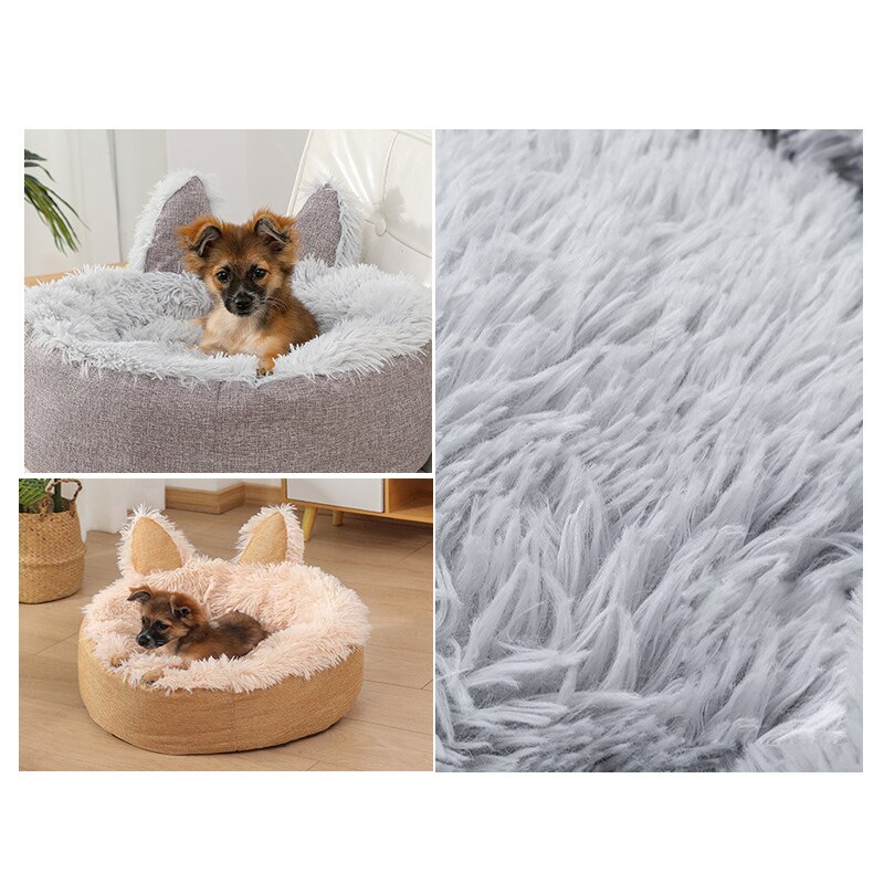 HOOPET Pet Cat Bed Lamb Cashmere Pet Dog Cat House Kennel Puppy Mat Winter Warm Soft Cat Nest Sofa Cushion Kittens Puppies Cat