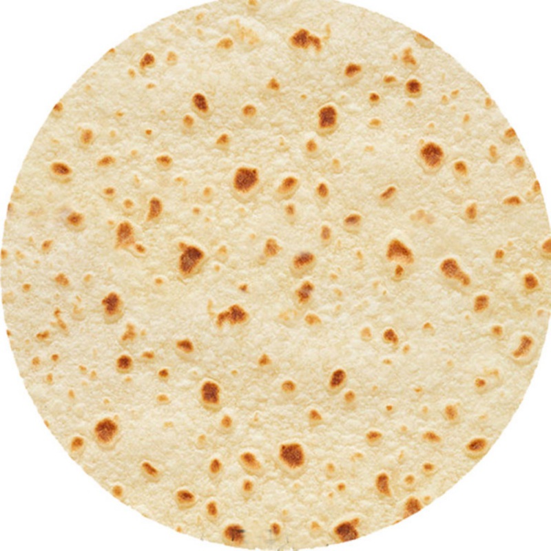 Realistische Lebensmittel Taco Burrito Tortilla Decke Weiche Flanell wickeln Neuheit Decke Erwachsene Babys Und freundlicher Runde Decke # L: Königin / Braun