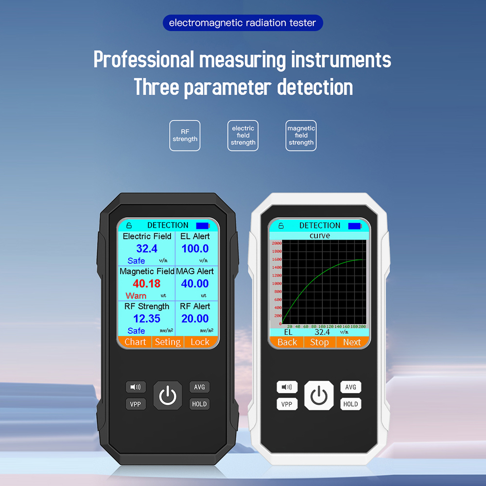 3in1 Elektrisch Veld Magnetisch Veld Rf Stralingsdetector Elektromagnetische Stralingstester Emf Meter Radiofrequentie Detectie Meter