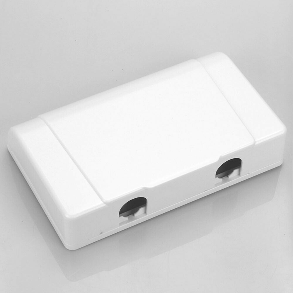 ABS Double Socket Protector Electric Plug Cover Safe Box Power Bathroom Outlet For Child Adults Double Wall Socket