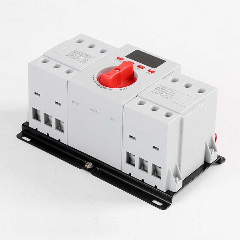 3 phase 3 wire ATS 380VAC 63A Programmable dual power automatic transfer switch with fire forced switching (active DC24V) output