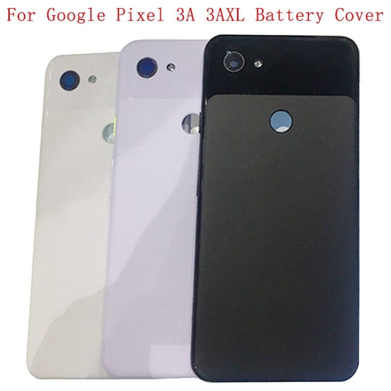 Coperchio della batteria alloggiamento dello sportello del pannello di vetro posteriore per Google Pixel 3A 3A XL coperchio posteriore con parti di ricambio del Logo del telaio della fotocamera