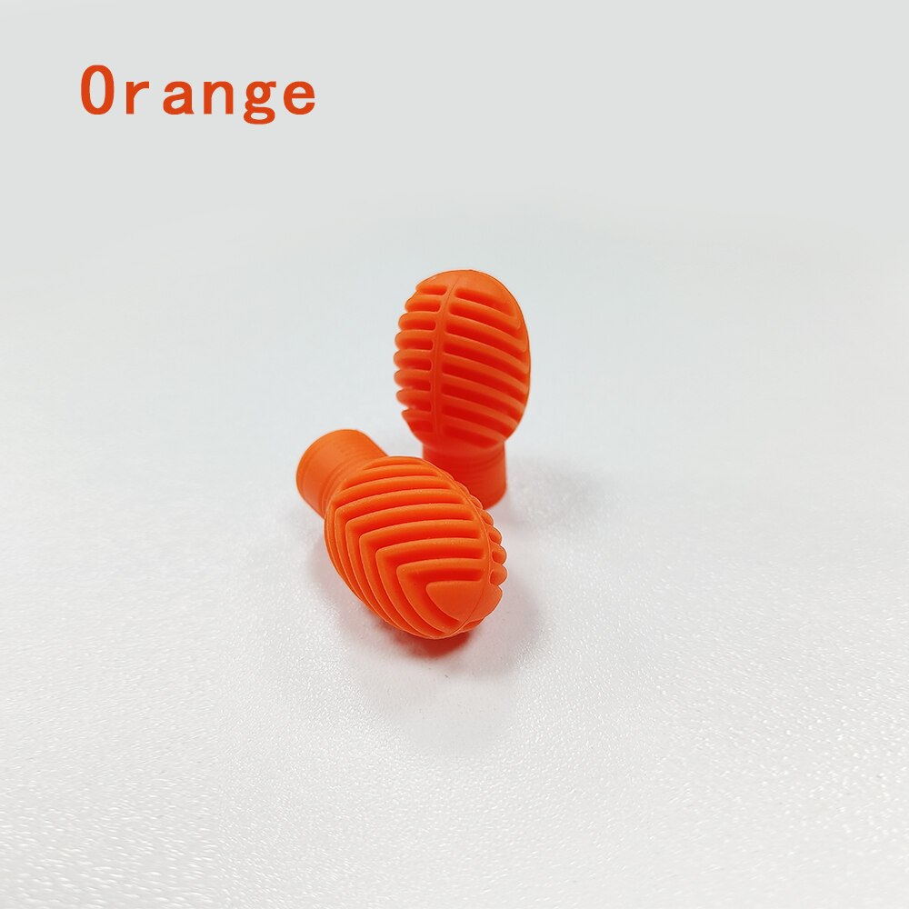Drum Cap 2 Stuks Siliconen Drum Cover Drum Hoofd Bescherming Mute Cap Jazz Snare Drum Elektronische Mute Drum Praktijk: orange - two