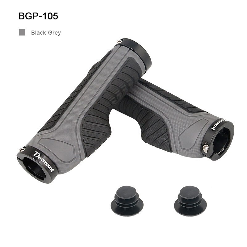 Deemount Comfy Bicycle Grips TPR Rubber Integrated MTB Cycling Hand Rest Mountain Bike Handlebar Casing Sheath Shock Absorption: BGP-105GY