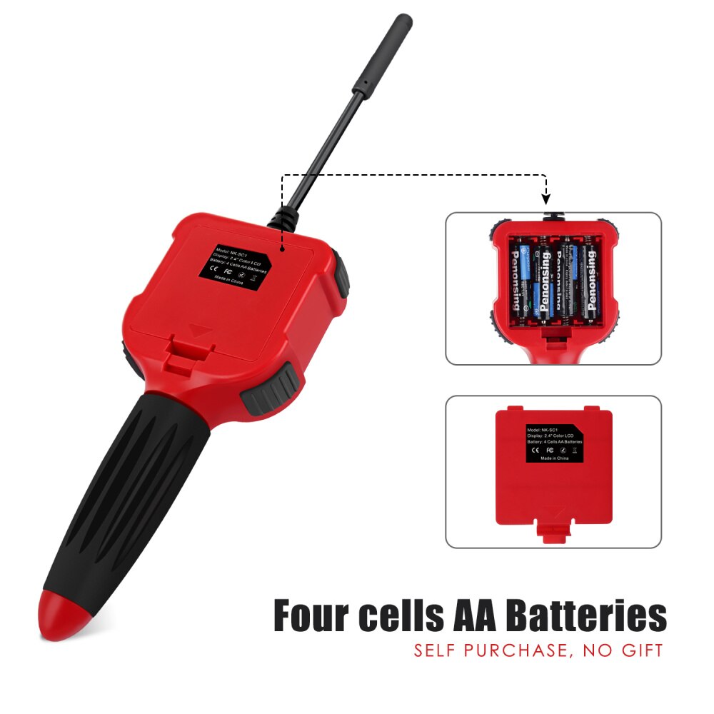 HD 5.5MM Inspection Endoscope Camera Waterproof IP67 Borescope 2.4 Inch Screen Mini 720P Camera Car Monitor Endoscope