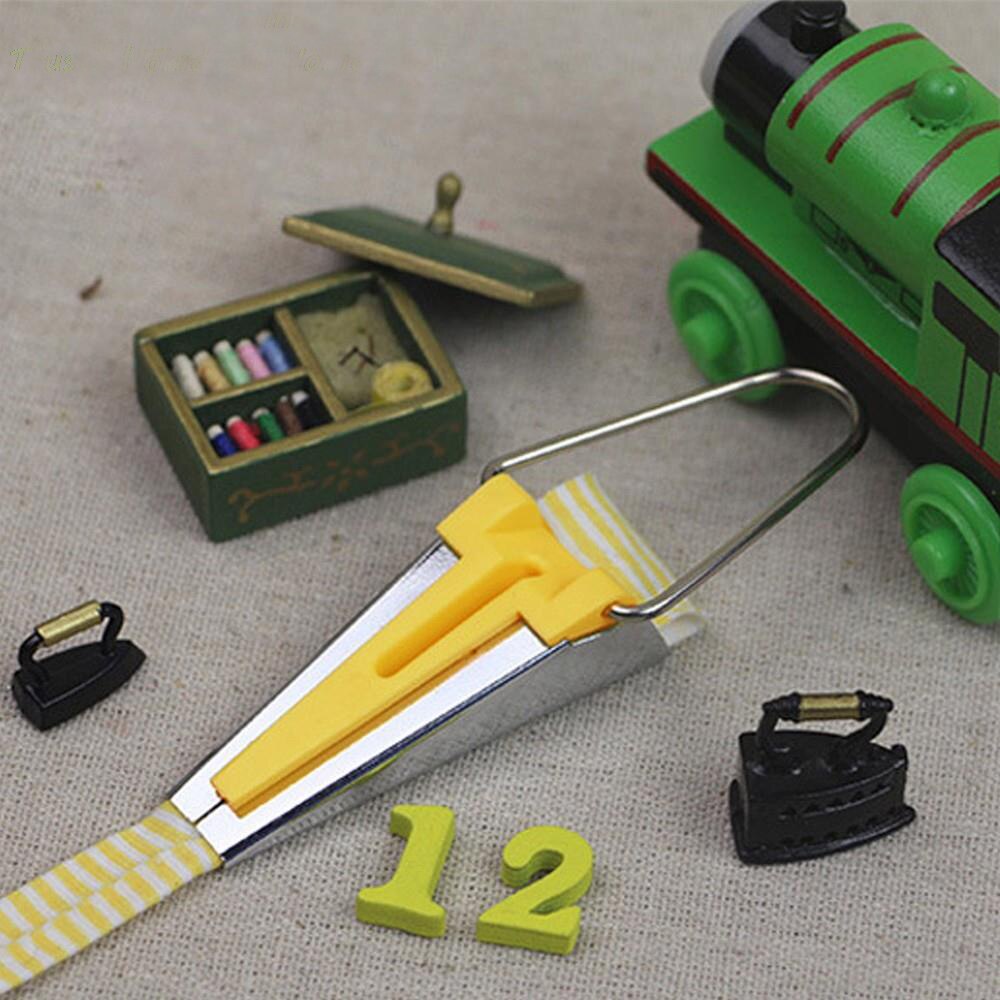 4 størrelses tekstil skråbåndsmaskine 6mm 12mm 18mm 25mm syning quiltning syning skrå tape maker