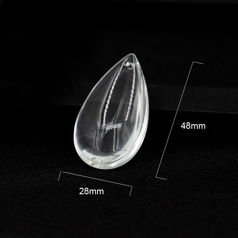 6 sztuk 28*48mm przezroczysta woda upuść kształt kryształ koraliki robić biżuterii diy kurtyna koralikowa wisiorek akcesoria