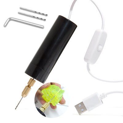 Mini Electric Drill Set Variable Speed Usb Charging for Epoxy Resin Jewelry Making Diy Pearl Wood Craft Tools Kit for Resin