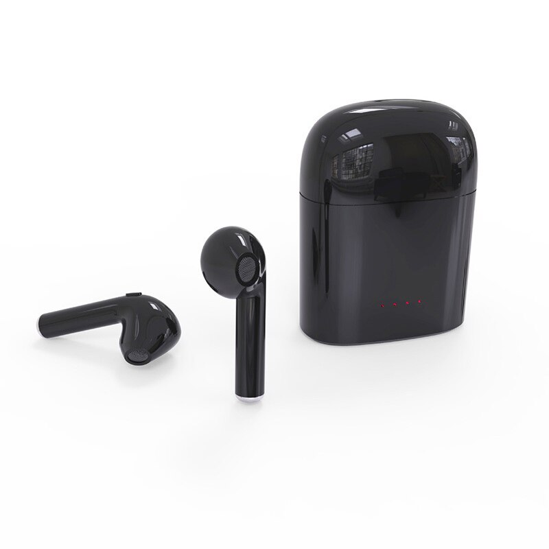 Lanyasir i7s Tws Bluetooth Kopfhörer version 5.0 Mini Drahtlose Ohrhörer Sport Kopfhörer Headset für alle handys audifonos: black