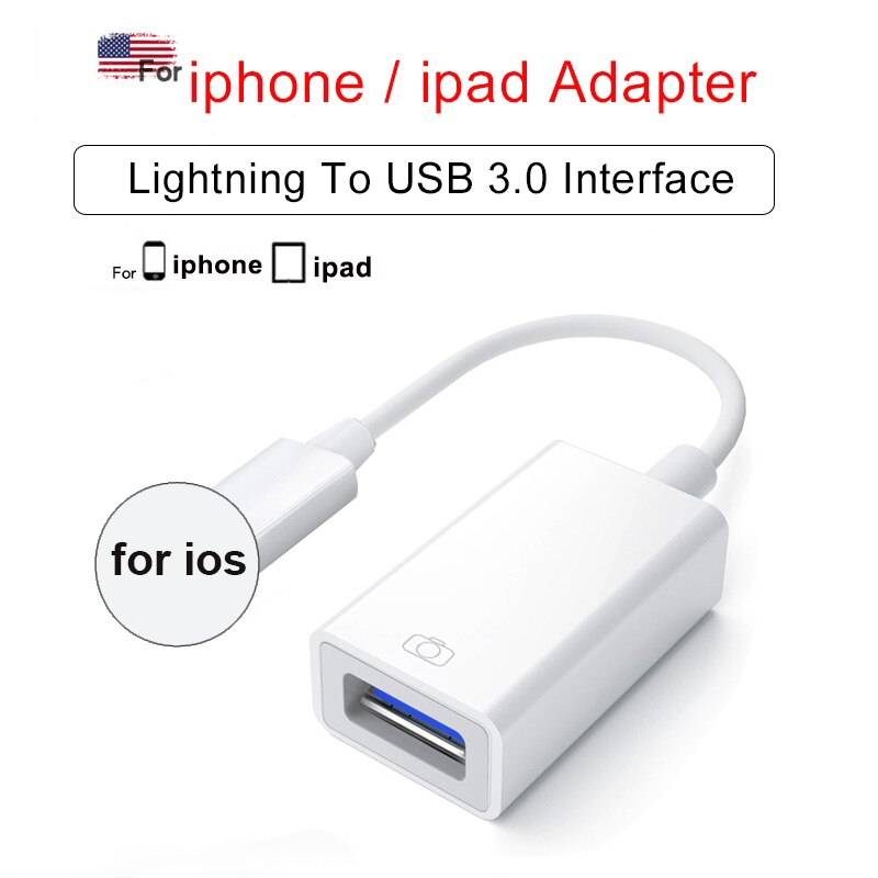 OTG USB Camera Multimemory Adapter for Lightning To Micro SD TF Card Reader Kit for Iphone Ipad for Apple Ios 13 Converter: 1 ip 1 (USB)