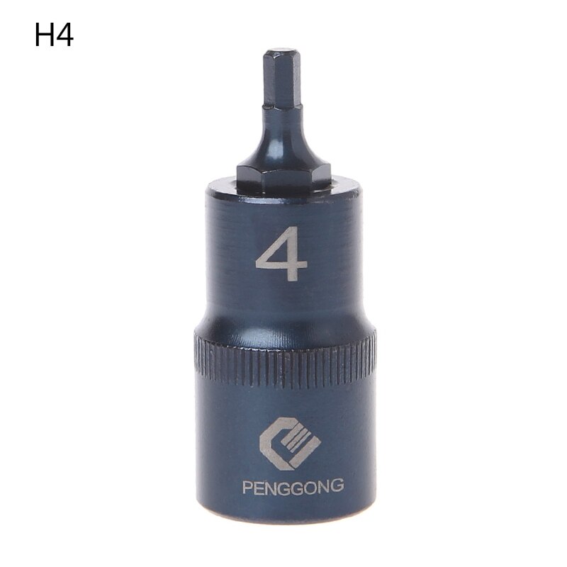 Hexagon Schroevendraaier Socket Multifunctionele Handgereedschap Boor Handje Socket H4 H5 H6 H7 H8 H10 H12 h14 H17