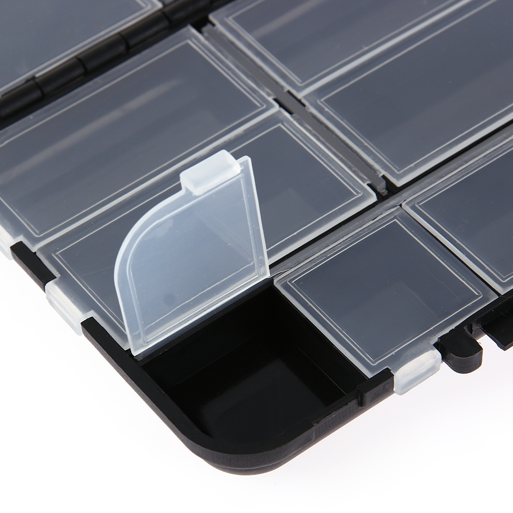 Plastic 16 Compartments Pocket Fishing Lure Bait Hook Tackle Storage Box Container ABS PP Fishing Toolbox Bait Packaging Box