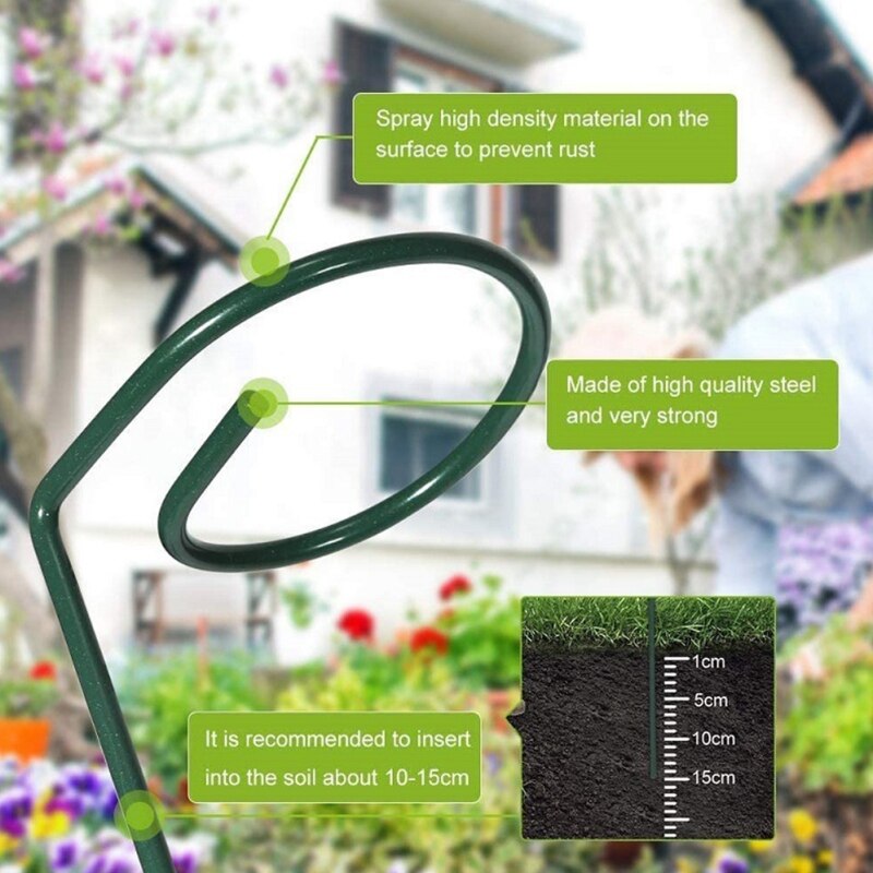 Garten Unterstützung Einatz Ring Metall Garten Anlage Unterstützt Einzigen Stamm Strauch Halfter G32A