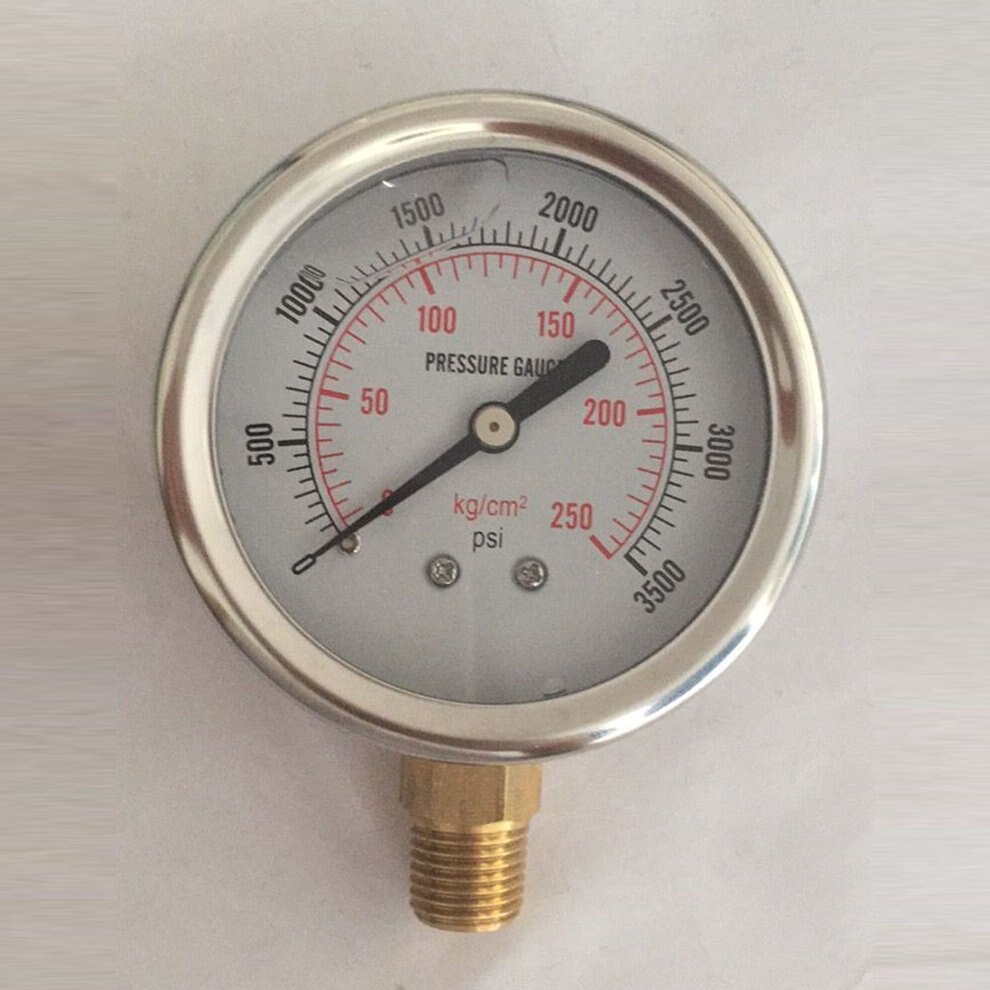 Hydraulic pressure gauge 0-3500PSI 0-5000PSI US thread: Default Title