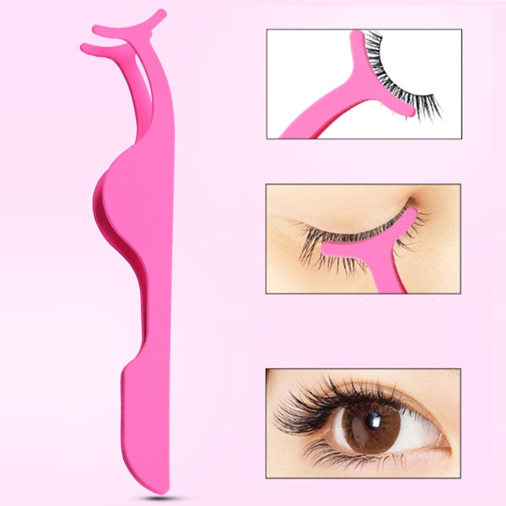 1Pcs Eyelash Tweezers False Eyelashes Tools Lashes Accessories Lash Tweezer Applicator Extension Tweezers Makeup Tools
