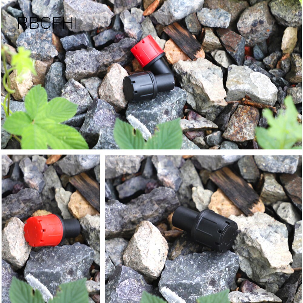 RBCFHl 20-50PCS 6mm Adjustable Dripper hole threaded connector Micro Drip Irrigation Watering Anti-clogging Emitter