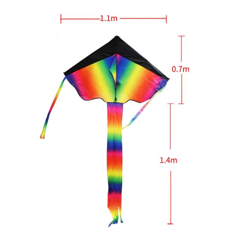 Huge Rainbow Kite single line Novelty Kites Children