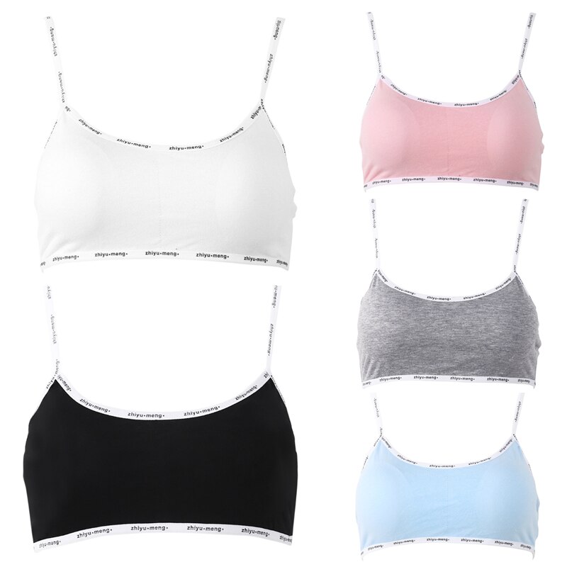 Girls Training Bra Teenage Kids Soft Breathable Cotton Underwear Tops Clothing