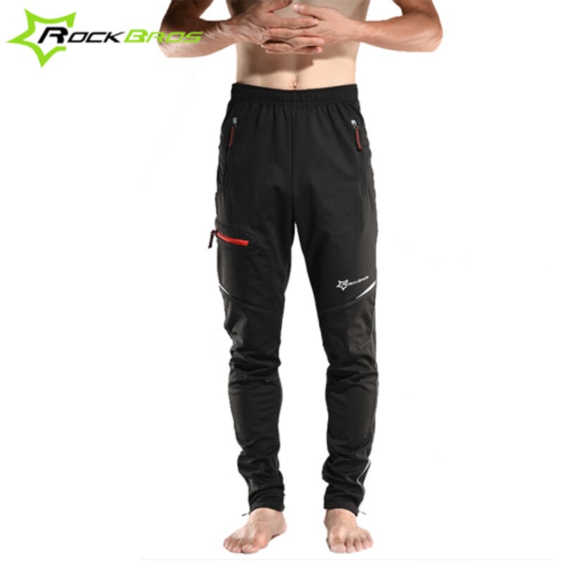 Lange cykelbukser vinter termiske ridebukser mtb cuissard long cyclisme vindtæt cykelbuks rockbros cykelbukser 3xl 4xl: Xxxl